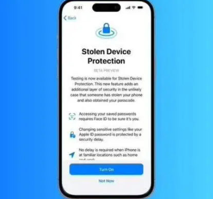 仪陇苹果授权维修店分享被盗设备保护功能开启方法 