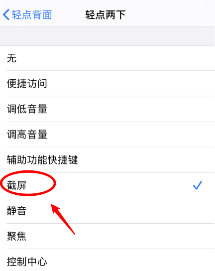 仪陇苹果手机维修分享iPhone12如何启用双击截屏 